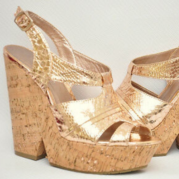 metallic platform wedges